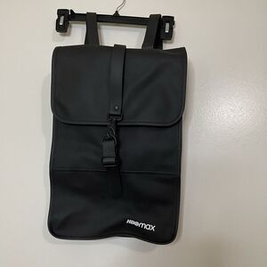 RAINS Waterproof Backpack Black Laptop bag sleek design HBO MAX branded NWT $110